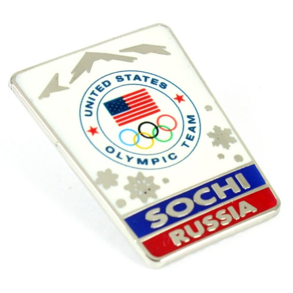 Sochi 2014 Olympics Landscape Snowflake Pin