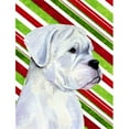 thumbnail image 1 of 11 x 15 In. Boxer Candy Cane Holiday Christmas Flag, Garden Size, 1 of 1