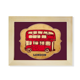 thumbnail image 1 of Reino Unido Londres Umbrella sello Red Bus Escritorio de madera Arte Pintura 6x8 pulgadas marco de foto foto, 1 of 4