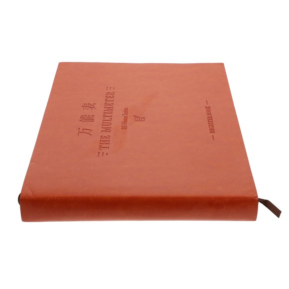 WHAMVOX 1Pc Bookkeeping Planner Universal Handbook Fake Brown for School Use