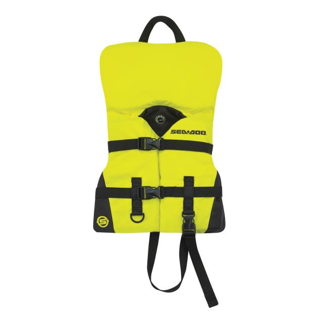 BRP SeaDoo Kids' Nylon Sandsea Life Jacket Vest PFD YELLOW by Sea-Doo