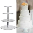 thumbnail image 3 of 3/4/5/6 Tier Cake Stand Transparent Glass Display Tray Rack Decoration Tool, 3 of 5
