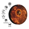 thumbnail image 4 of Naloa Tennis Racket In Fire PVC Leather Spare Tire Wheel Cover Spare Tire Cover, for Car Truck SUV Camper Trailer Universal Fit(14-17in)-14 inch, 4 of 6