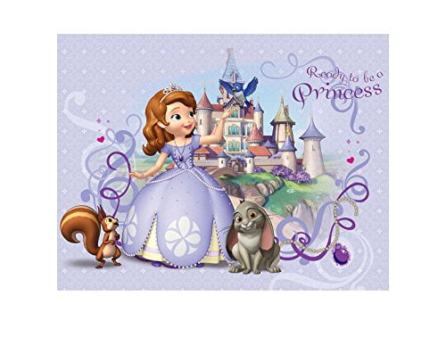 Sofia The First Princess Castle Disney Whatnaught Clover Edible Cake Topper Image Abpid058 Walmart Com