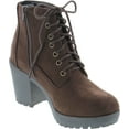 thumbnail image 7 of SODA Women's Second Faux Leather Lace Up High Chunky Heel Ankle Booties, 7 of 7