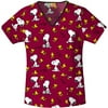 ScrubStar Bird Up V-Neck Top