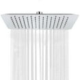 thumbnail image 1 of SR SUN RISE Luxury 12 Inch Large Square Stainless Steel Shower Head High Pressure Rainfall Showerhead Ultra Thin Water Saving Polished Chrome, 1 of 6