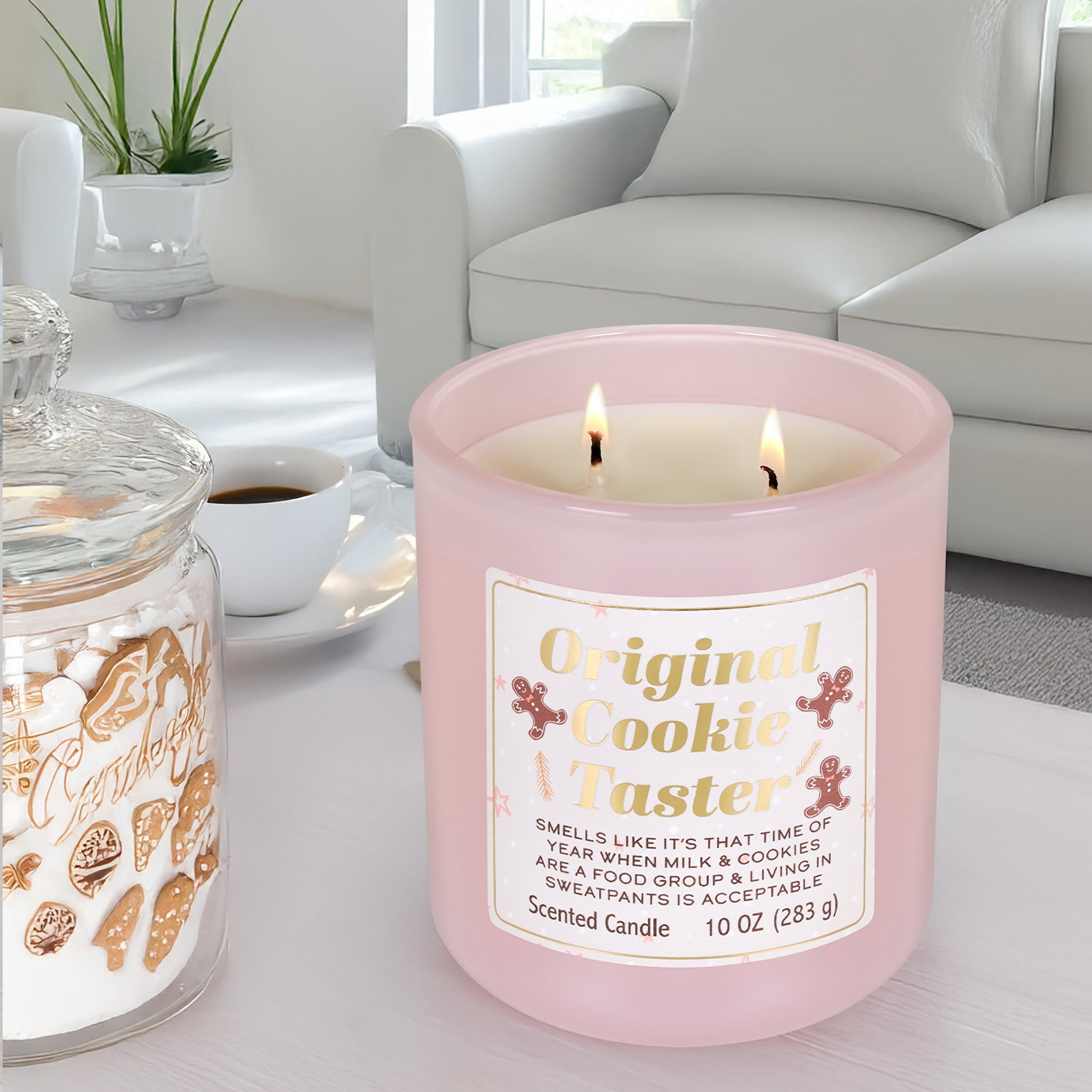 Mainstays Chocolate Chip Vanilla Cookie Scented Candle, Single-Wick, 10 oz