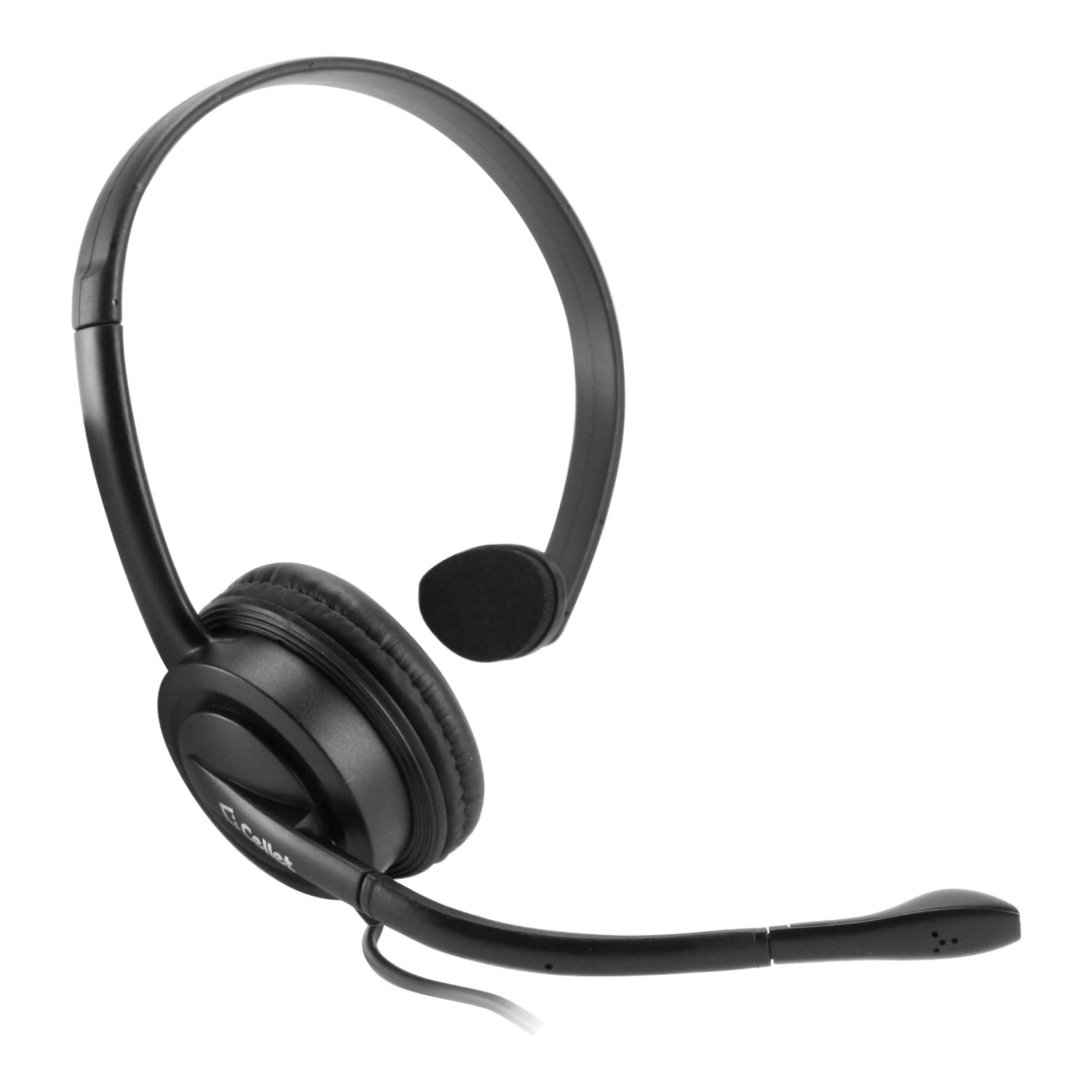 Call Center Office Hands-free Telephone 3.5mm Headset Monaural Microphone 
