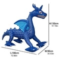 thumbnail image 2 of Decoración Inflable De Navidad, Dinosaurio Gigante, Decoración De Patio De Navidad Inflable Para Vacaciones De Navidad, Fiesta De Jardín Interior/Exterior Monstrate HA038685-00, 2 of 6