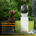 thumbnail image 3 of Dog Poop Trash Can with Lid, Stainless Steel Outdoor Pet Waste Bin, Odor Control Step Pedal Garbage Can for Dog Waste, Bathroom, Backyard, Indoor Small Trash Can, 3 of 8
