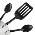 thumbnail image 4 of Relojes de pared de cocina de 16 pulgadas con cucharas y tenedores (negros), 4 of 7