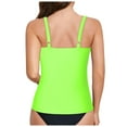 thumbnail image 6 of GEWSEY Tankini Tops for Women Swimwear Top Only Tummy Control Bathing Suit Top No Bottom (Green, L), 6 of 9