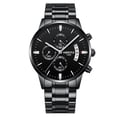 thumbnail image 1 of Reloj de pulsera casual de negocios de acero inoxidable de cuarzo para hombre CACAGOO  De pulsera, 1 of 1