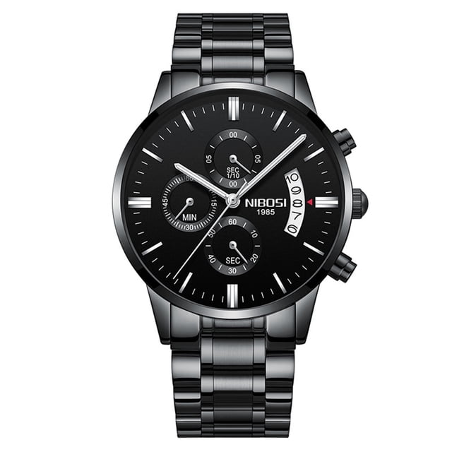 Reloj de pulsera casual de negocios de acero inoxidable de cuarzo para hombre CACAGOO De pulsera