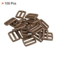 thumbnail image 3 of Unique Bargains Olive Green Tri-Glide Slide Buckles Webbing Strap Fastener (100 Pack), 3 of 5