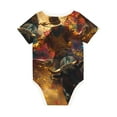 thumbnail image 6 of Rocae Colorful Bull Western Man for Baby Cotton Short-Sleeve Bodysuits for Unisex Onesies Bodysuit-3 Months, 6 of 7