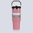thumbnail image 5 of Taza portátil con aislamiento de acero inoxidable de 30oz para coche, dominador de hielo, taza con pajita doble para bebida, taza de preservación del frío para uso en vehículos, 5 of 5