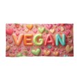 thumbnail image 2 of Vegan Hearts Beach Towel, 2 of 3