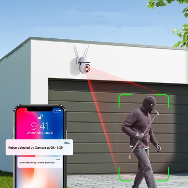 Electrónica, Hogar inteligente, Cámara, Cámara para el hogar Visión nocturna de alta definición WIFI Detección humana inalámbrica Intercomunicador de voz Red interior Cámara inalámbrica