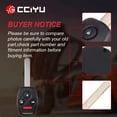 thumbnail image 2 of CCIYU Replacement Remote Head Ignition Key Keyless Entry Combo 1 X 4 Buttons Replacement for Honda for Accord/for CR-V/for Element OUCG8D-380H-A Fits select: 2003-2007 HONDA ACCORD EX, 2 of 7