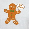 thumbnail image 3 of CafePress - Oh Snap Gingerbread Man Light T Shirt - Men's Classic Graphic T-Shirt, 3 of 4