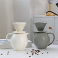 thumbnail image 3 of Classical Ceramic Coffee Dripper With Spacious 830ml Pots Large Capacity Coffee Maker Brewer Set For Multiple Cups, 3 of 17