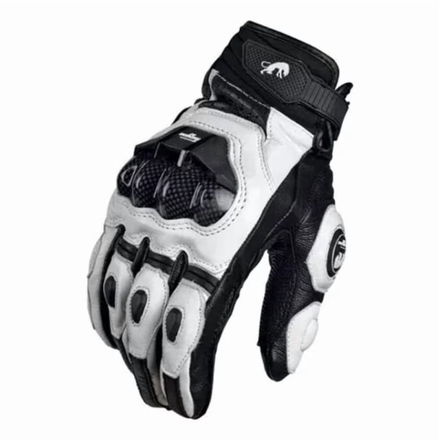 Guantes de piel para carreras de motos para verano e invierno