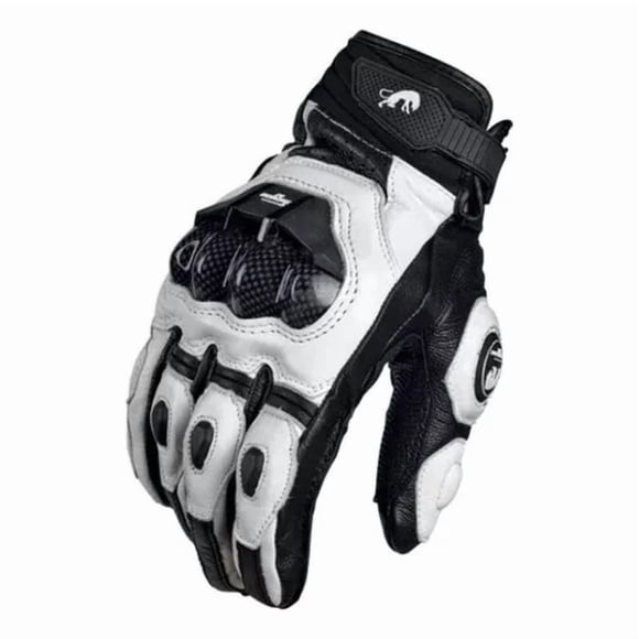 Guantes de piel para carreras de motos para verano e invierno