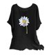 thumbnail image 1 of Camisetas de Manga Corta para las Mujeres Mezcla de Lino de Ajuste Suelto Top de Camiseta Casual, Blusas para las Mujeres Casual, 1 of 3