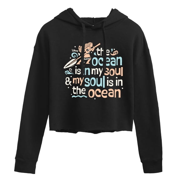 Moana - Ocean In My Soul Cropped Graphic Hoodie