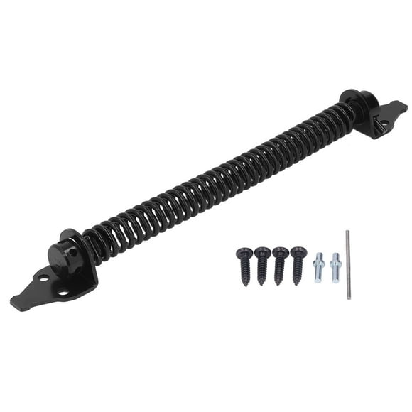 Self-Closing Spring Steel, Electrophoresis Coated, Black Finish Outdoor Villa Fence Gate