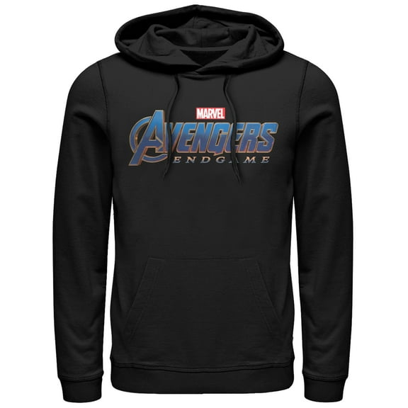 Men's Marvel Avengers: Endgame Classic Logo Pull Over Hoodie Black 2X Large