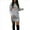 Gray, variant on Women's Christmas Sweatshirt Dress Long Sleeve Santa Printed Crewneck Mini Skirt for Holiday Olive Green L