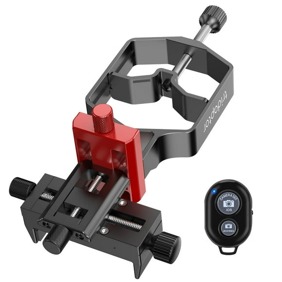 tridaptor XYZ-001 Universal Phone Scope Digiscoping Adapter 3-Axis Metal Phone Holder Mount for Max. 2.4In