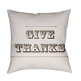 thumbnail image 2 of Surya  Thanks Medium Throw Pillow - Brown & Orange - 18 x 18 x 4 in., 2 of 2