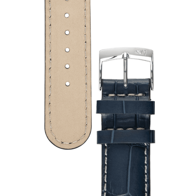 Morellato Guttuso Watch Strap - Light Blue - 24mm - Chrome-plated