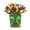 orange, variant on Spring Wreath Basket, Yellow Wreath for Front Door, Forsythia Door Basket, Easter Front Door Wreath with Artificial Floral, Spring Simulation Flower Decor for Home & Porch