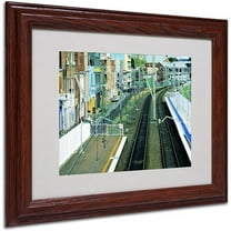 Trademark Fine Art "The Journey Starts" Framed Canvas Art by Beata Czyzowska Young