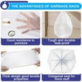 thumbnail image 6 of XUXRUS Bathroom Small Trash Bags 3 Gallon Garbage Bags for Home Office,78 Count,White,Fits 2-3 Gallon Bins., 6 of 7