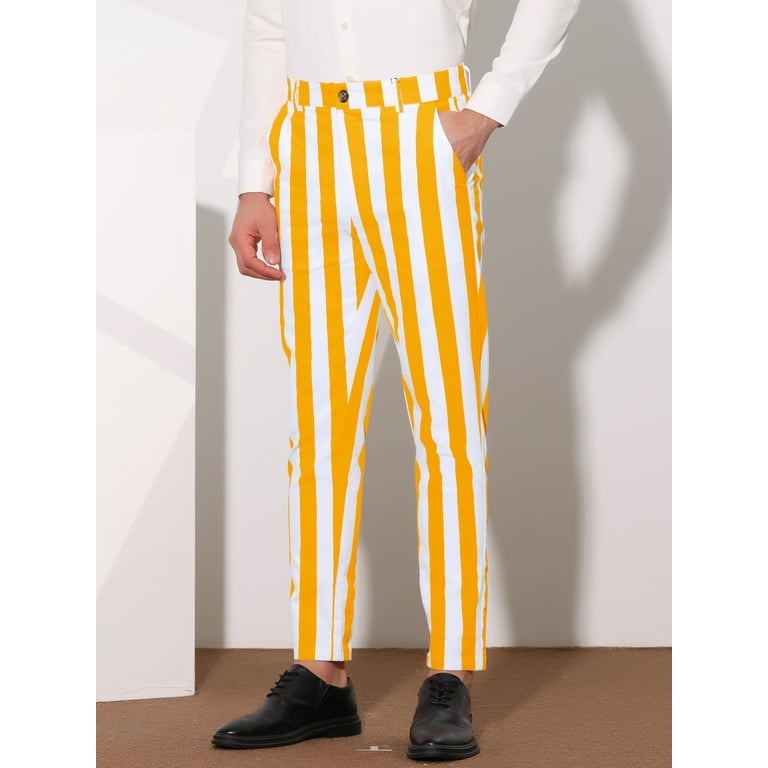 Off white yellow stripe pants 2025