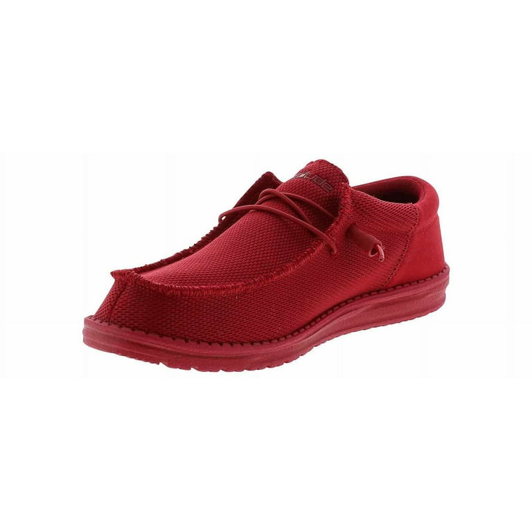 Hey Dude Wally Funk Mono 40011-610 Casual Men Red Poly Knit