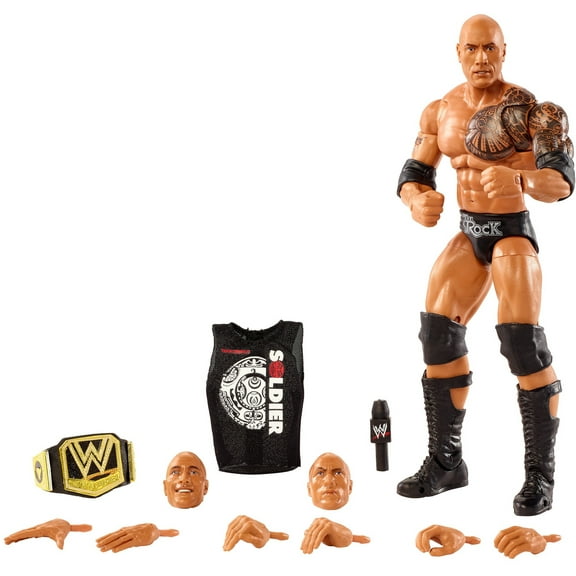 WWE Ultimate Edition The Rock Action Figure, 6-in / 15.24-cm
