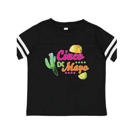 

Inktastic Cinco De Mayo with Cactus Lime and Taco Gift Toddler Boy or Toddler Girl T-Shirt