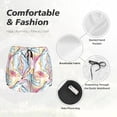 thumbnail image 6 of Lsque Abstract Marble Texture Printed Women's Running Shorts with Liner Pockets,Elastic Quick Dry Workout Athletic Gym Yoga Shorts,Womens High Waist Shorts-X-Large, 6 of 9