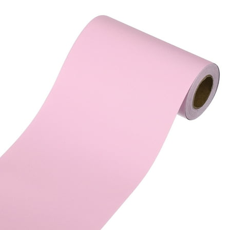 Wallpaper Border, Peel and Stick Wallpaper Borders, 3.9" x 196" Self Adhesive Mirror Frame Trim for Bedroom, Pink