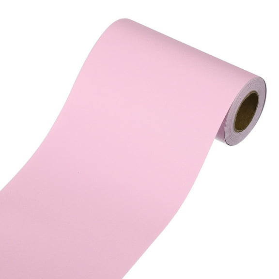 Wallpaper Border, Peel and Stick Wallpaper Borders, 3.9" x 196" Self Adhesive Mirror Frame Trim for Bedroom, Pink