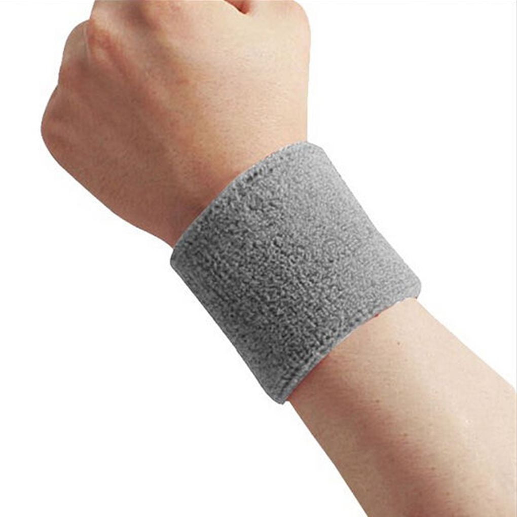 8 Pieces Wrist Sweatbands Striped Sports Wristband Moisture Wicking Tennis El... 
