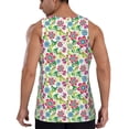 thumbnail image 3 of Easygdp Vector Mexican Otomi Style Bright Men's Tank Top, Sleeveless Muscle T Shirts, Breathable, Quick-Dry, Loose for Gym, Running, Fitness - X-Large, 3 of 9