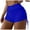 Blue, variant on ANINEO Women Plus Size Solid Color Hight Waist Bikini Bottom Swimwear Briefs Beachwear Bikini Bottom Side Tie Thong Bathing Sports Shorts Skirt Swimbottom Comfort Hawaii Summer Tropical Swim Wear